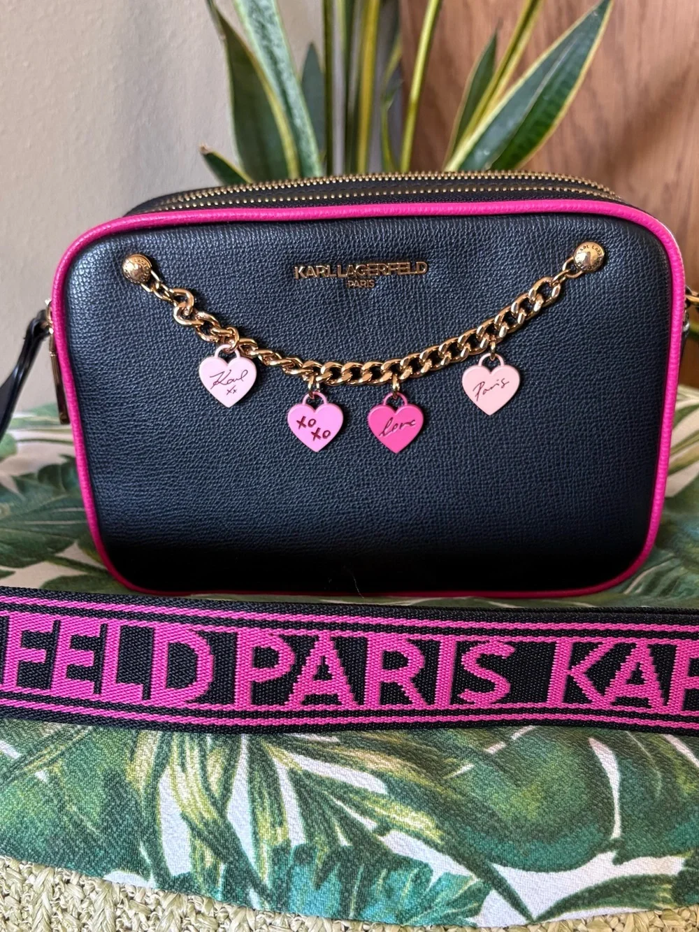 Karl Lagerfeld Paris Maybelle Camera Crossbody Bag NWOT